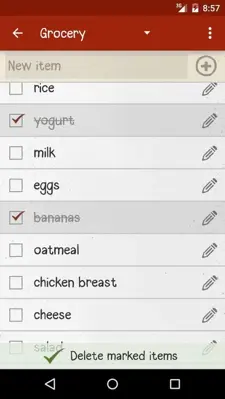 My Shopping Lists android App screenshot 1